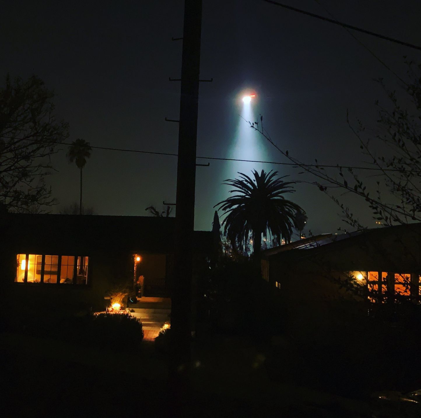 Police helicopter over Highland Park